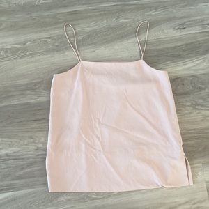 Everlane Square Neck Tank in Baby Pink